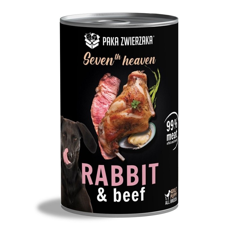 PAKA ZWIERZAKA Seventh Heaven Kaninchen  und  Rindfleisch 400 g