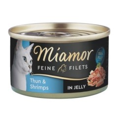 MIAMOR Feline Filets Thunfisch und Garnelen in eigener Sauce 100 g