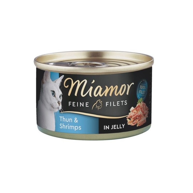 MIAMOR Feline Filets Thunfisch und Garnelen in eigener Sauce 100 g