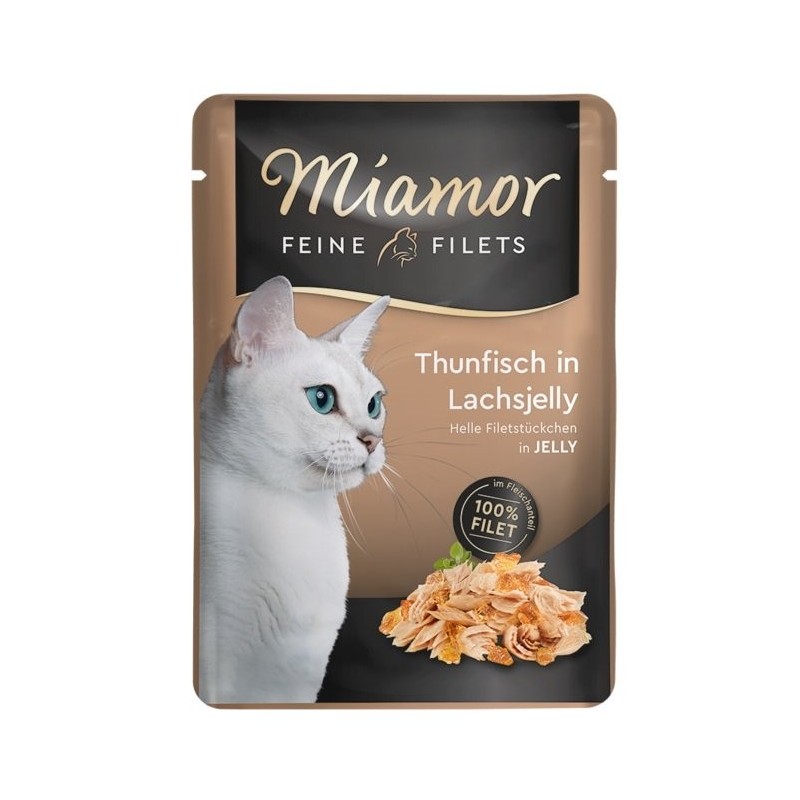 MIAMOR Felinets Thunfisch und Lachs Geleebeutel 100 g