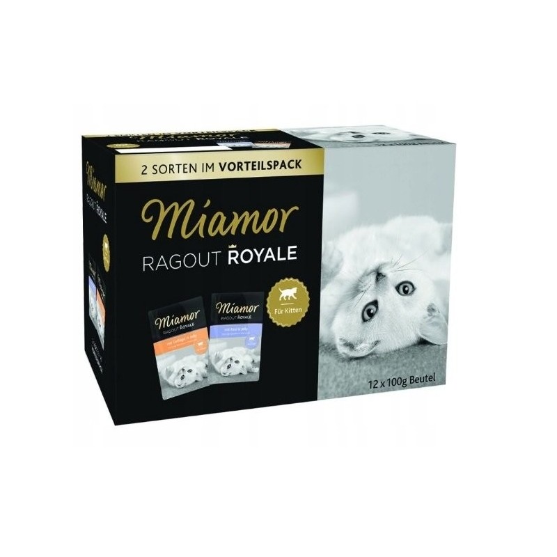 MIAMOR Ragout Royale Kitten Jelly MultiPack 12x100g Frischebeutel