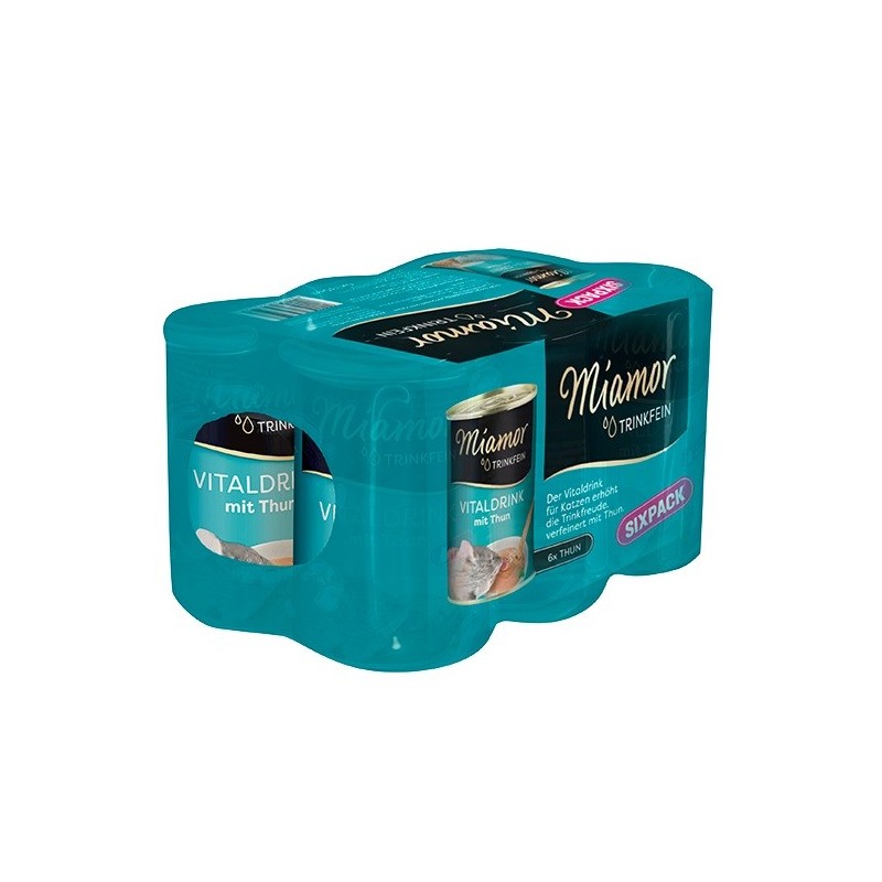 MIAMOR Trinkfein Thunfischsuppe für Katzen 6 x 135 ml