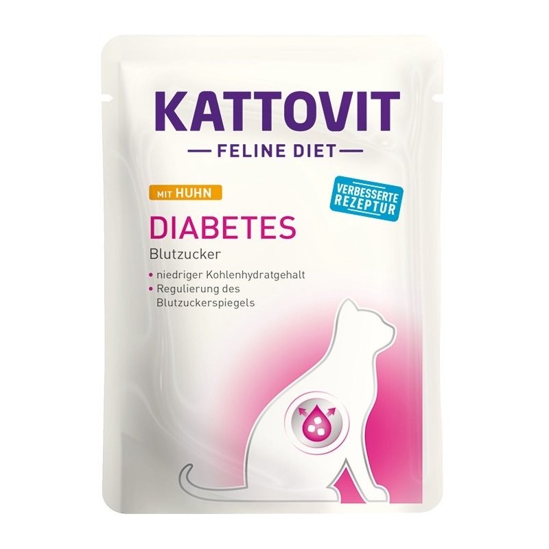 KATTOVIT Feline Diet Diabetes Huhn 85 g