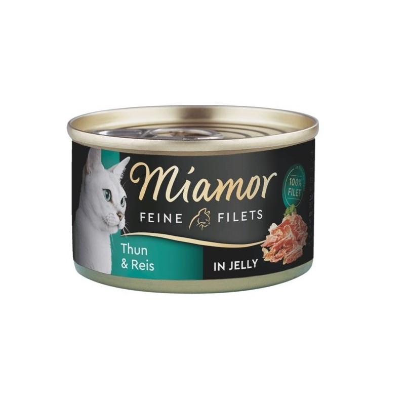 MIAMOR Feline Filets Thunfisch in eigener Sauce mit Reis 100 g