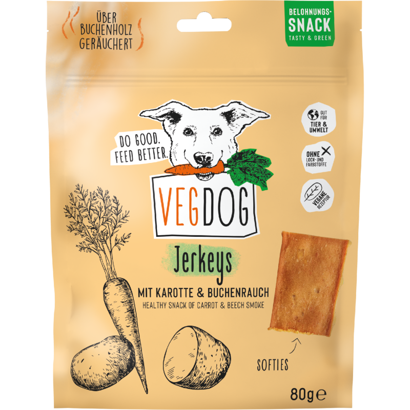 VEGDOG Jerkeys - 80 g