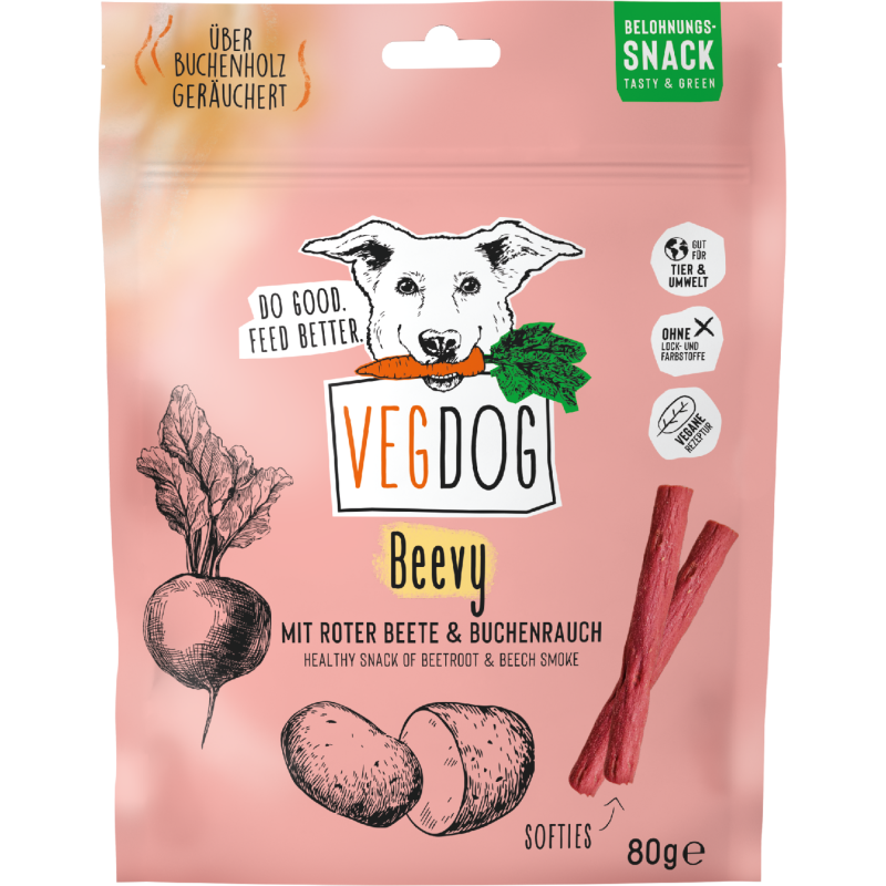 VEGDOG Beevys - 80 g