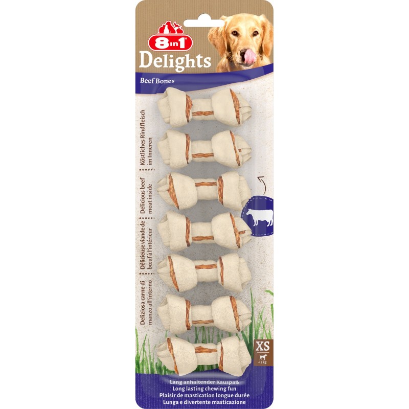 Leckerli für Hunde 8 IN 1 Delights Beef (x7)