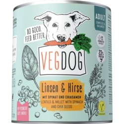 VEGDOG Adult Linsen & Hirse...