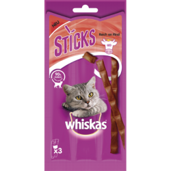 Whiskas Sticks - Reich an Rind - 18 g