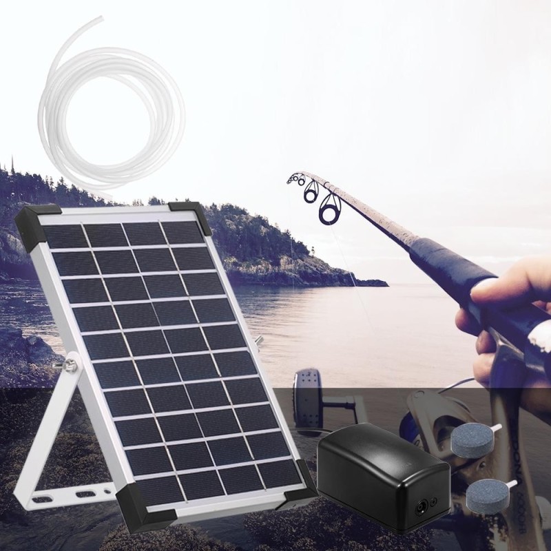 Solar-Sauerstoffpumpe, Aquarium-Oxygenator, Aquarium-Sauerstoffbelüfter, Teichbelüfter