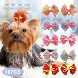 10Pcs Haustier Haar Band...