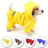 1PC Outdoor Tragen Haustier Overalls Reflektierende Wasserdichte Kordelzug zurück Hoody Hund Regenmantel Haustier Liefert