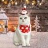 Weihnachten kleine Katze Hund Hut und Lätzchen Set Haustier Kostüm Kleidung süße Hals-Accessoires