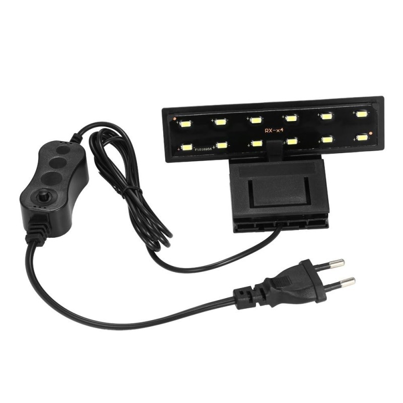 5 W ultradünnes Aquarium-LED-Licht, ultrahelle Clip-on-Beleuchtungslampe, 12 LEDs für Aquarien