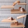 1/3 Stücke 13*9 cm Papagei Stehende Stand Plattform Quadratischen Holz Sprungbrett Hamster