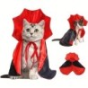 Guter Vampirumhang Katzenzubehör für kleine Hunde Haustierkostüme Halloween Kätzchen Welpenkleid Haustierkleidung Katzengesch