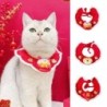 Knitted Cat Collar Cute Holiday Dress Up New Year Style Pet Scarf Winter Neck