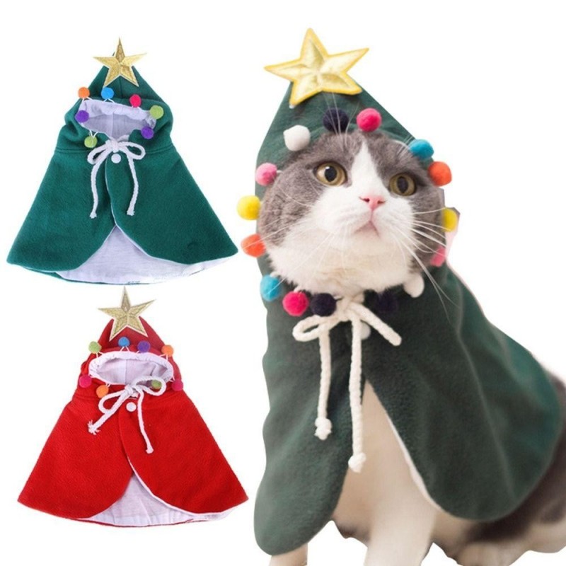 Christmas Decoration Funny Transformed Dress Coat Cloak Dog Cloak Pet Costume Windbreaker