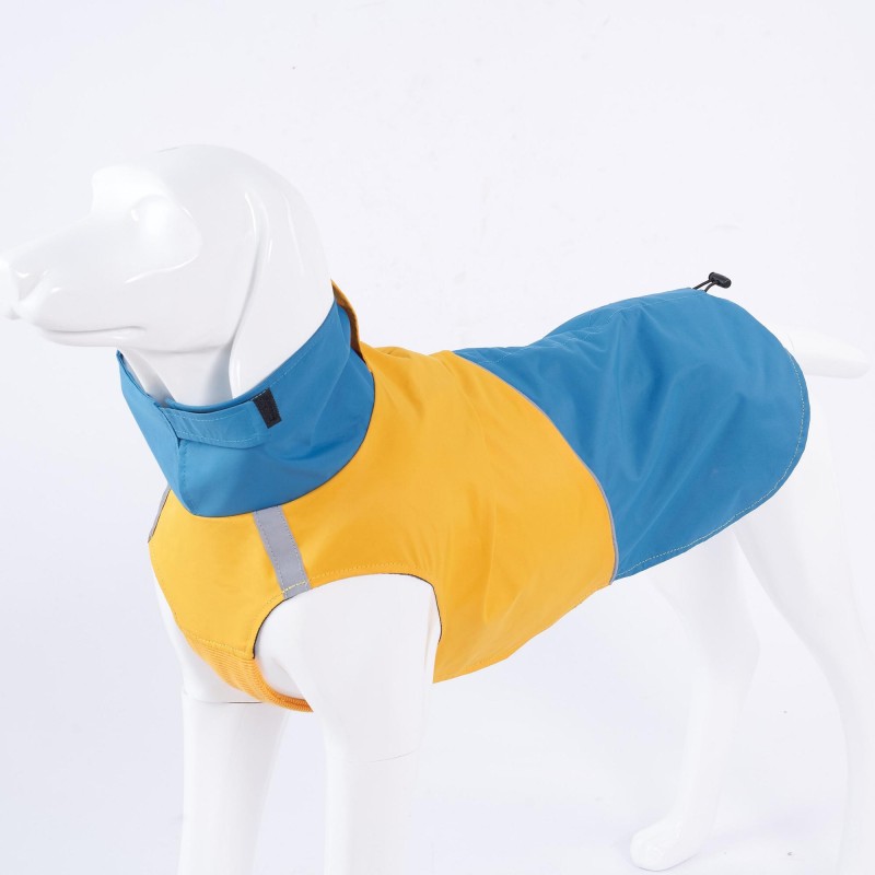 Hundejacke, wasserdicht, Rollkragen, reflektierend, Outdoor-Regenmantel für kleine, mittelgroße und große Hunde