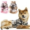 Winter Plaid Haustier Mantel Warme Hund Kleidung Weiche Welpen Kostüm Für Kleine Mittelgroße Hunde Chihuahua Mops Pullover Kä