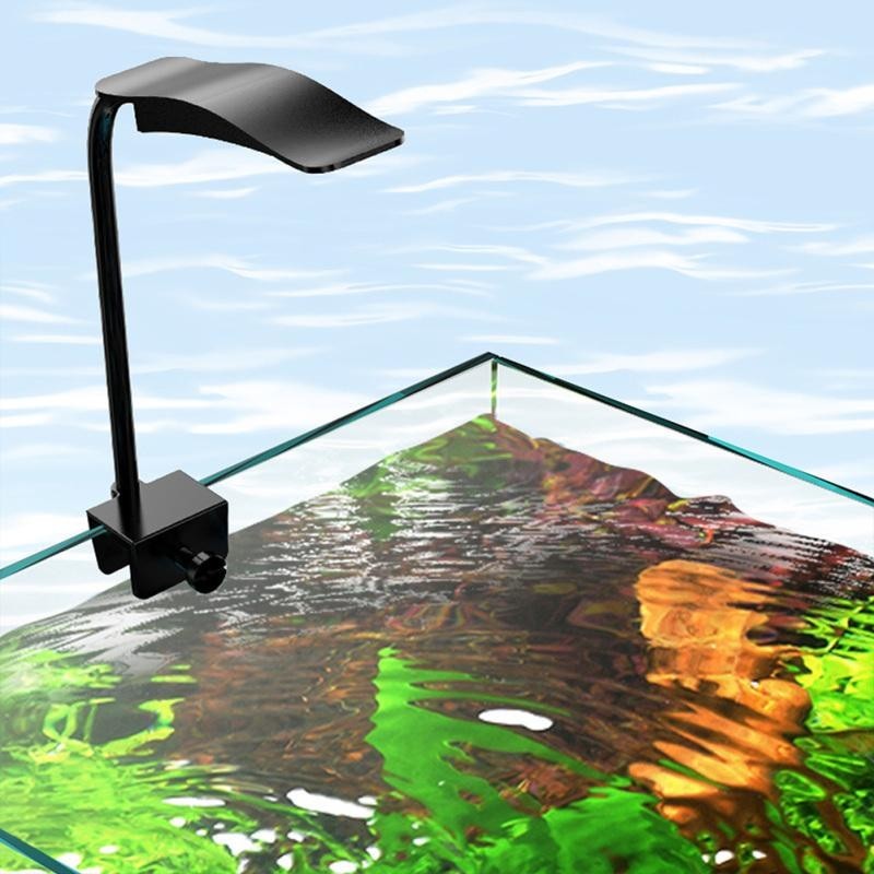 Clip-On-Licht für Aquarien, 360-Grad-Drehung, Mini-Aquariumlicht mit Timer, 6-W-USB-LED-Aquariumlampe