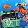 1pc Aquarium Ornament Schatzjäger Taucher Figur Aktion Landschaft Aquarium Dekoration