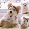 Pet Cape Cartoon Bear Pattern Keep Warmth Soft Texture Pet Dogs Cloak Outfit