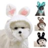 Pet Headgear Attractive Soft Cute Pet Cat Dog Knitted Hat Rabbit Ears Headdress Pet