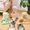 Haustier-Futterspender, praktisch, große Kapazität, transparent, 2-in-1-Katzen- und Hundefutter, Wasserspender, Haustierzubeh