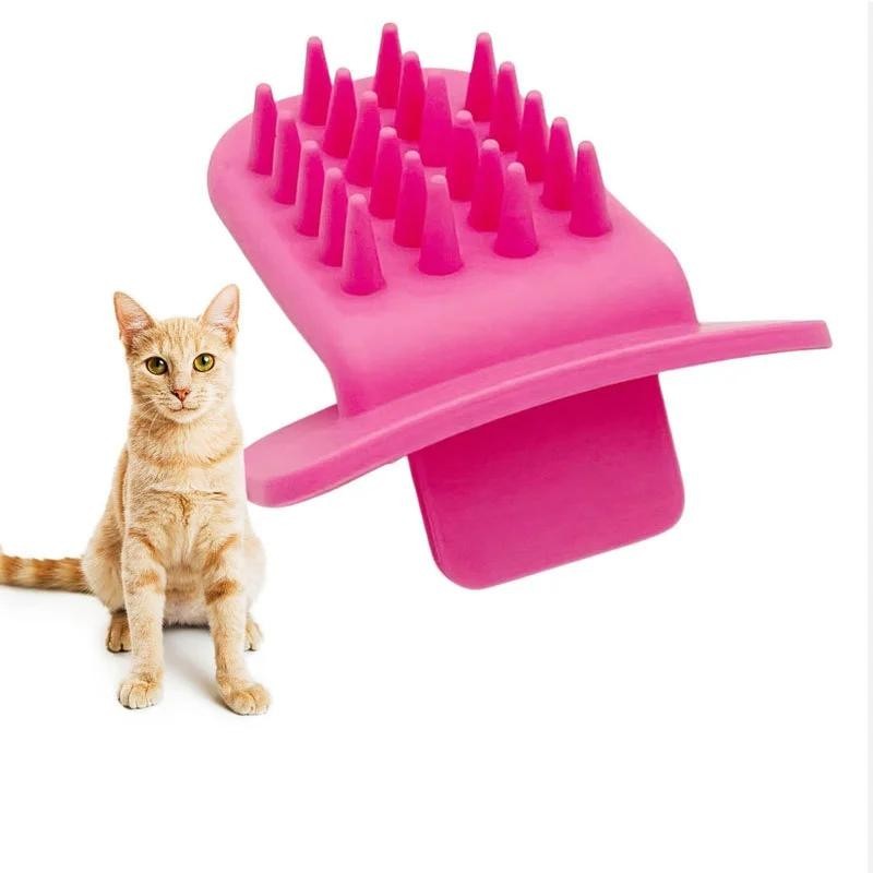 Pet Licking Cat Massage Brush Tongue-shaped Cat Brush Scratcher Pet Hair Remover Brush Dog Grooming Brush Cat Brush Scratcher