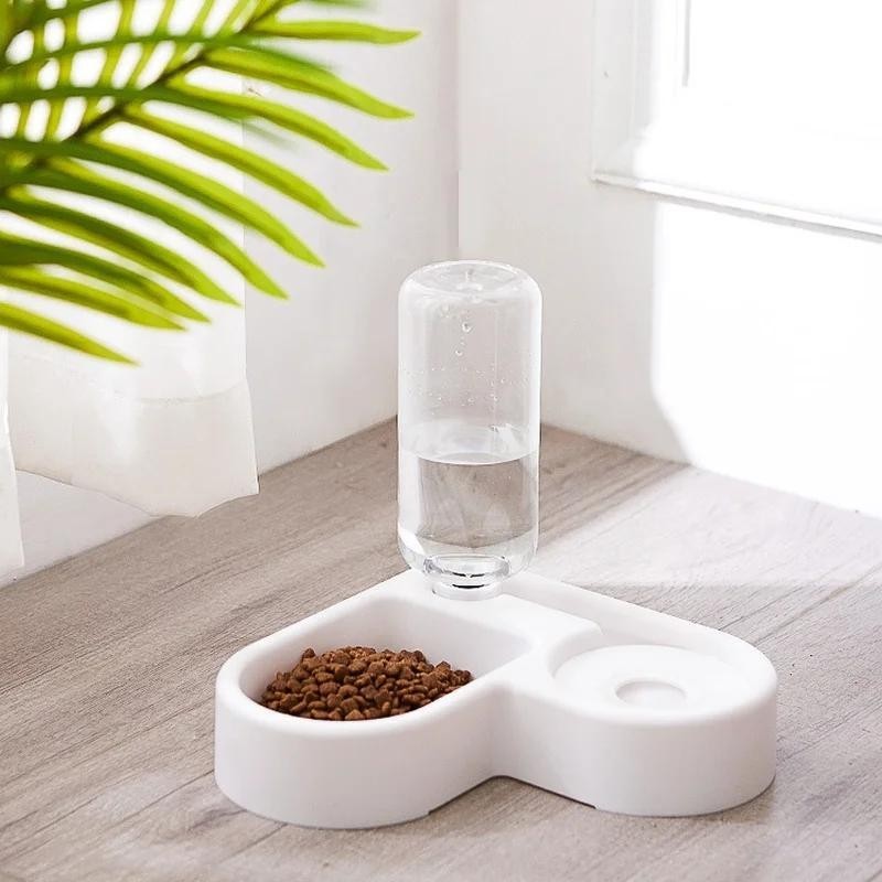 New Corner Dog Bowl Pet Automatic Feeder Dog Cat Drinking Bowl for Dog Water Drinking Cat Feeding Large Capacity Dispenser Pe