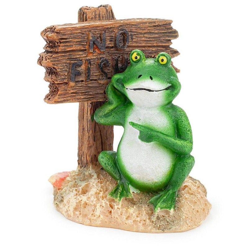 Happet - Aquarium-Dekoration Frosch 6,5 cm