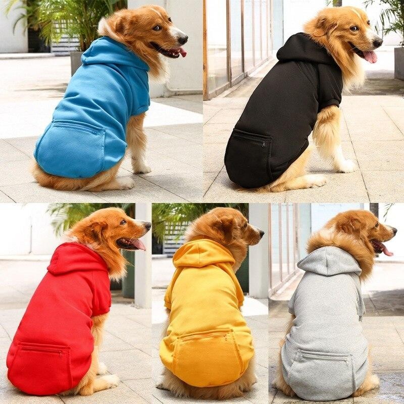 Winter-Hundekleidung, reine Farbe, Katze, Hund, Kapuzenpullover, Herbst-Winter-Hundemantel, Jacke, Welpe, Chihuahua, winddich