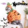 Niedliche Halloween-Haustierkostüme, Kürbismodell, lustiges, bequemes Cordkleid für kleine Hunde, Katzen, Kätzchen