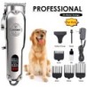 Profional Dog H Clipper Ganzmetall wiederaufladbarer Haustiertrimmer Katzenrasierer Schneiden Sie den Welpen Groomg Hcut Kit