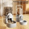 2 Teile/satz Hängen Automatische Lebensmittel Wasser Dispenser Käfig Pet Feeder Waterer Kennel Fütterung Station für Welpen K