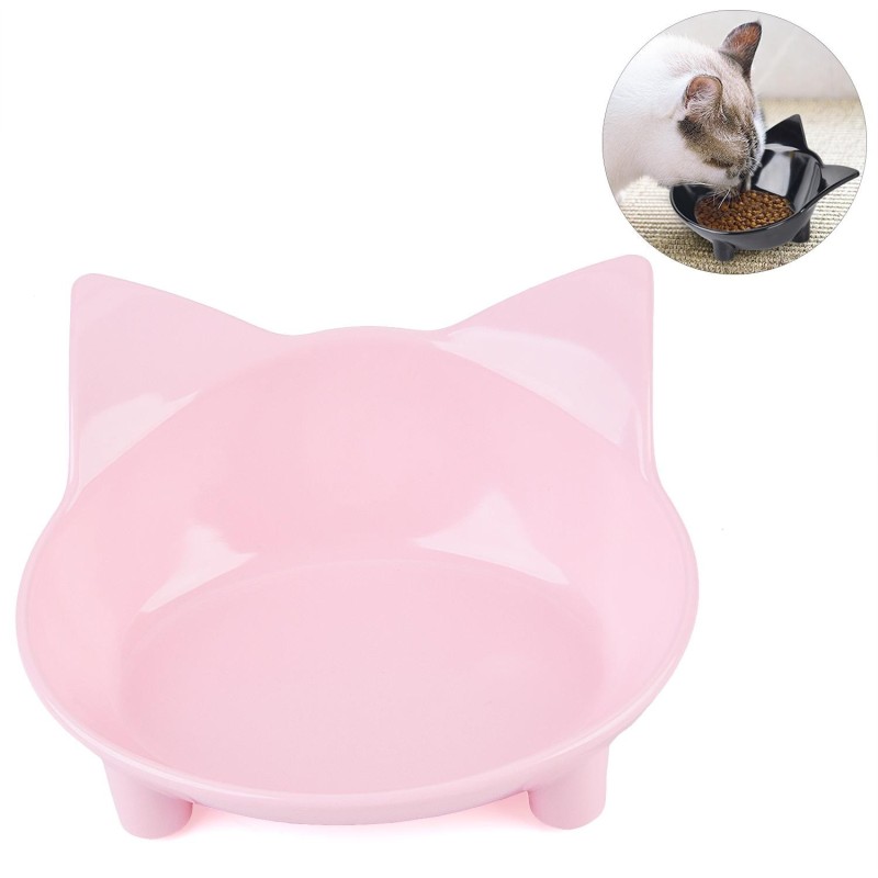 Pink Cat Food Bowl Non-Slip Multi-Purpose Pet Feeding Bowl Cat Water Bowl Cat Pet Food Water Bowls Pet Feeding Cup Pet Feeder