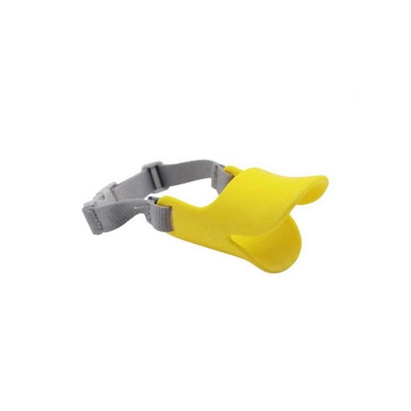 Dog duck muzzle M, yellow, 1 piece