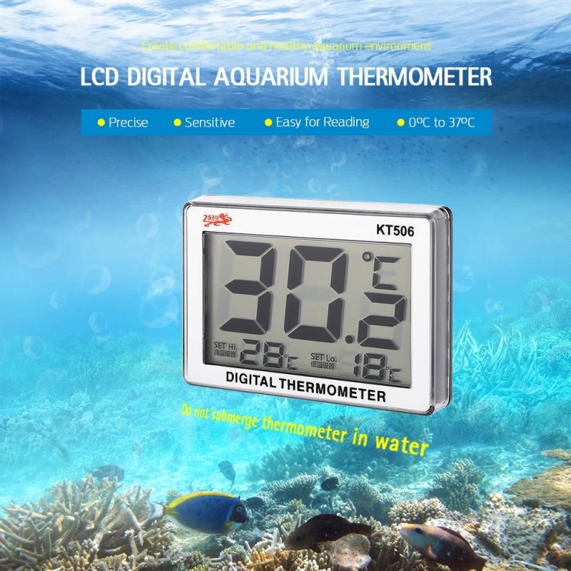 Mini LCD Digital Aquarium Aquarium Thermometer Wassertemperaturmesser 0°C ~ 37°C