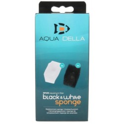 Schwamm Aqua Della noir et blanc Af-200 (x4)