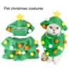 2Pcs/Set Christmas Tree Pet Clothing Pompoms Yellow Star Decor Soft Adjustable Sleeveless Dress Up