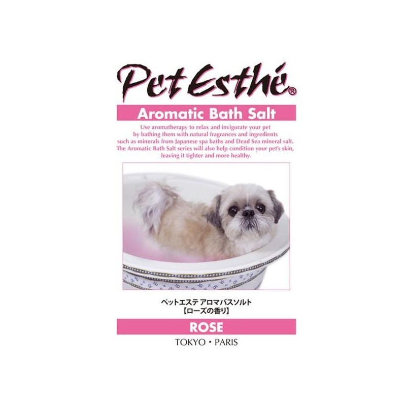 Pet Esthe Dog Spa Halbkörperbad, Aroma-Badesalz, hypoallergenes Badesalz, Rosenduft, koreanisches Haustier-Shampoo