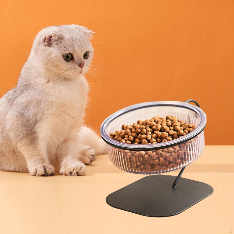 Erhöhter Katzennapf, Haustier-Futterstation, rutschfester Hundefutterbehälter mit Ständer, zum Trinken