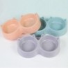 Plastic Pet Bowl Double Pet Drinking Dish New Feeding Supplies  Pet Accessories