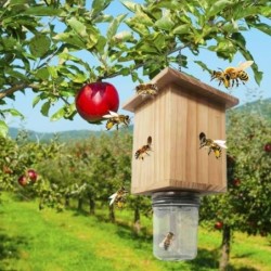 Wooden Bee Trap Box Cube...