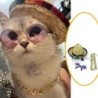 3 Piece Cat Costume Mexican Style Outfit Mexican Cat Sombrero Hat Sunglasses Necklace Set Party