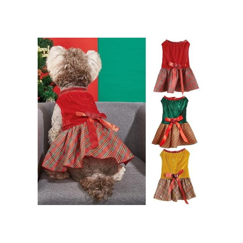 Kleid Waschbar Bequeme Schleife Dekoration Hunde Katzen Ärmelloses Kleid Festliches Haustier Outfit