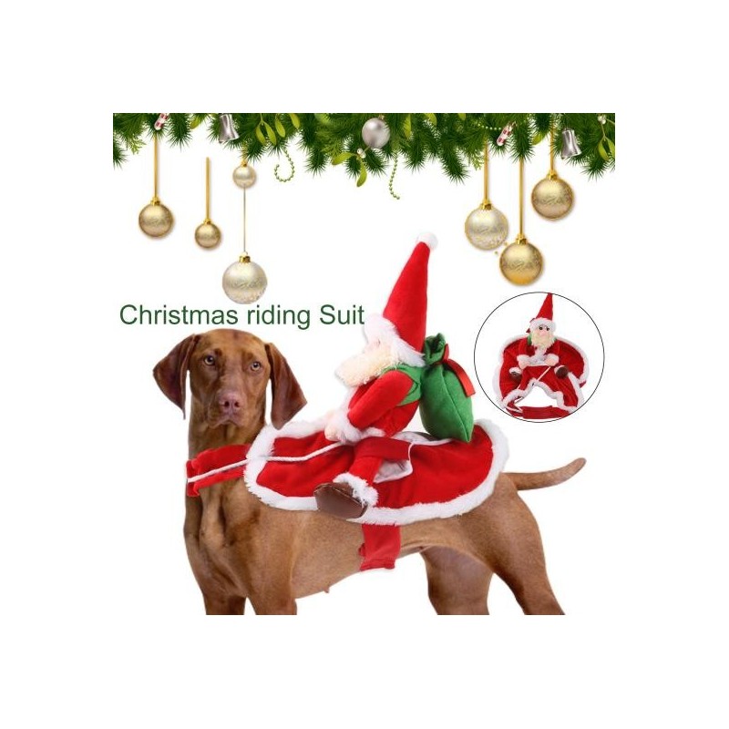 Dog Cosplay Costume Adjustable Friendly to Skin Super Soft Adorable Appearance Xmas Classic