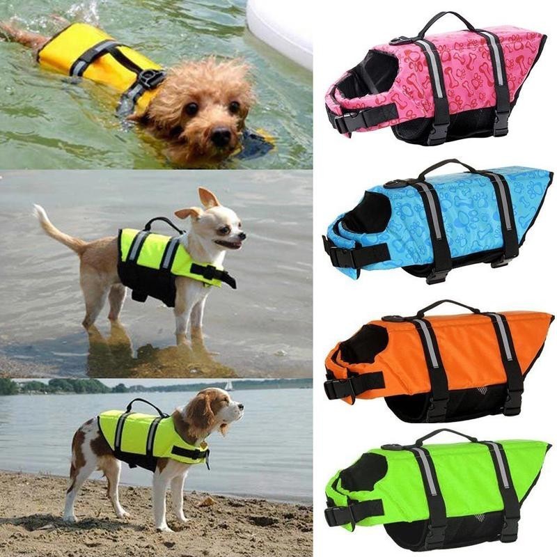 Haustier Schwimmweste Hund Sommer Sicherheitsweste Schwimmweste Schwimmen Welpe Flotation Reflektierender Streifen