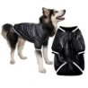 Haustier Jacke Reißverschluss Winddicht Mode Outwear Hund Faux Leder Jacke Mantel